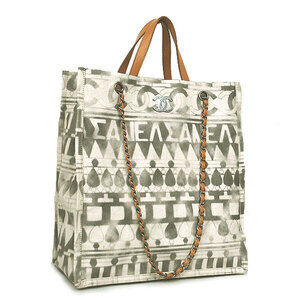 CHANEL Chain Tote Bag Coco Perfume Cruise Canvas